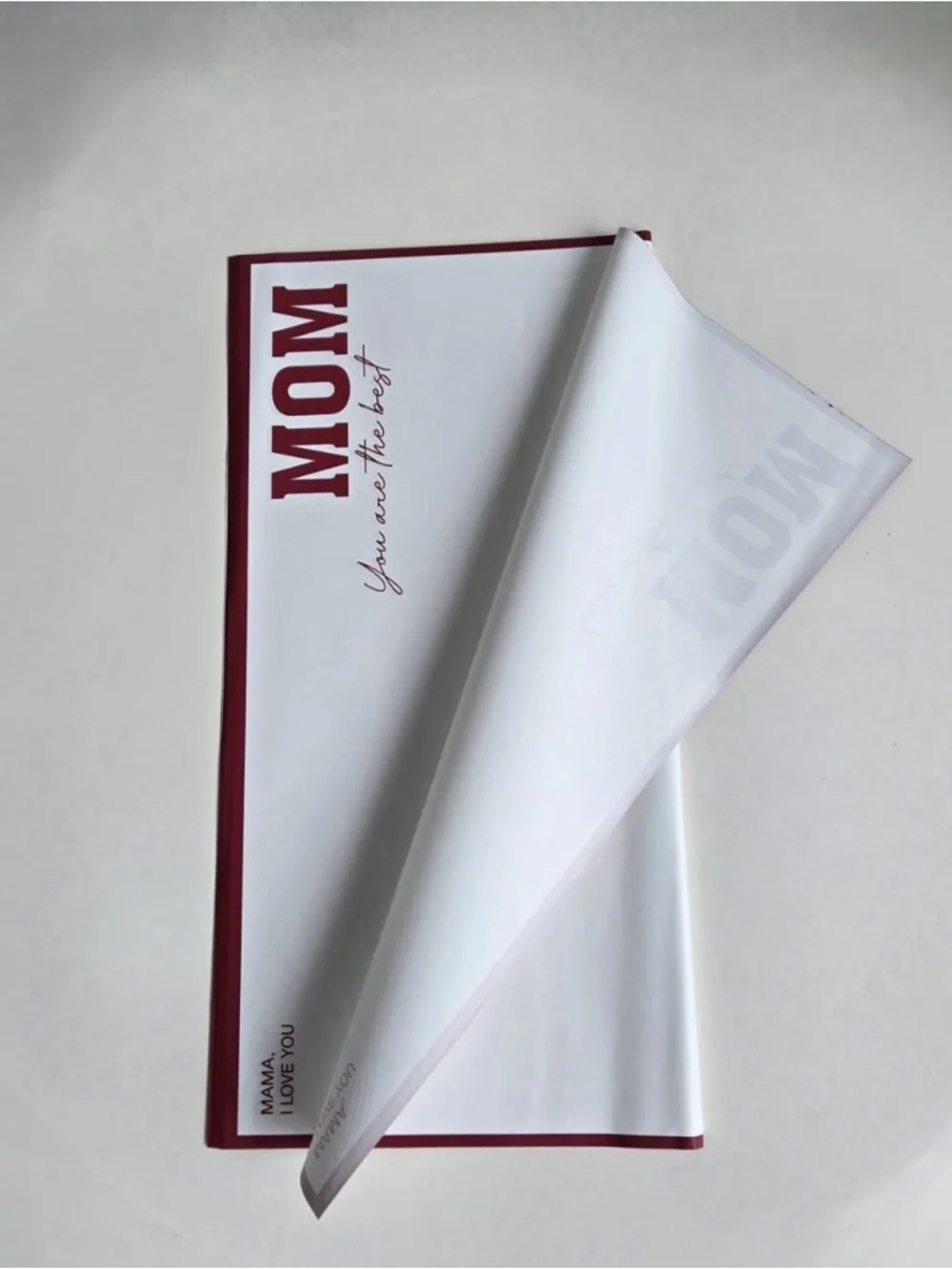 Korean Wrapping paper Mom Waterproof 20 Sheets -mother’s day